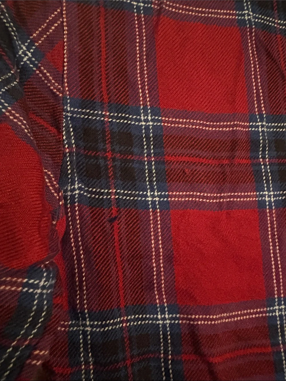 Old Navy Red and Blue Plaid Button-Down Shirt
